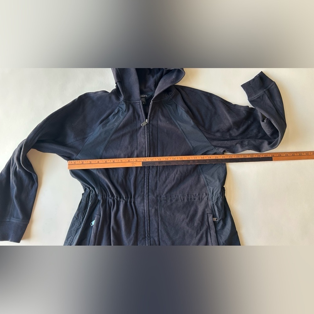 Athleta Black Utility Jacket with Hood Size M - Picture 6 of 9